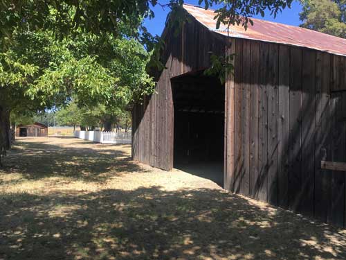 Anderson marsh barn and garage